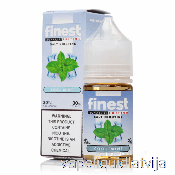 Cool Piparmētra - Finest Signature Edition Salt Nic - 30ml 50mg Vape šķidrums